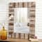 Glitzhome® 39.5" Rectangle Wooden Farmhouse Wall Mirror